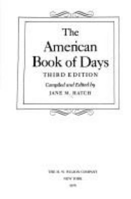 The American book of days