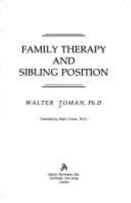 Family therapy and sibling position