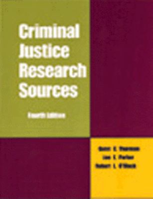 Criminal justice research sources.