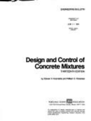 Design and control of concrete mixtures