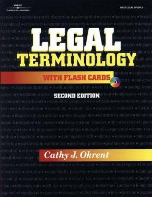 Legal terminology with flash cards