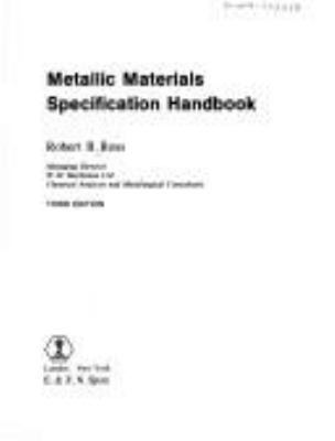 Metallic materials specification handbook