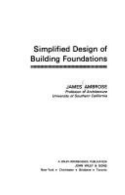 Simplified design of building foundations