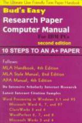 Bud's easy research paper computer manual for IBM PCs