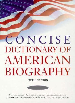 Concise Dictionary of American biography.