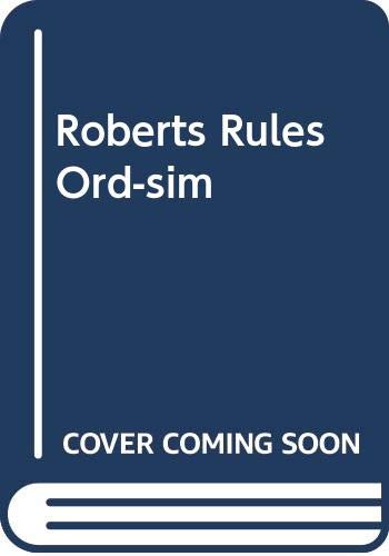 Robert's rules of order--simplified