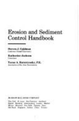 Erosion and sediment control handbook