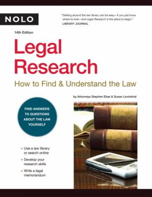 Legal research : how to find & understand the law