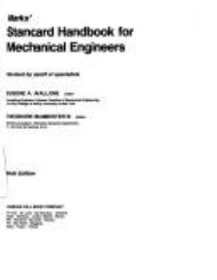 Marks' standard handbook for mechanical engineers.