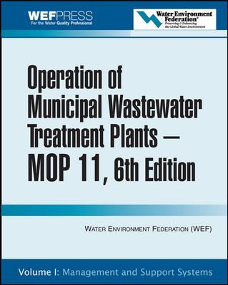 Operation of municipal wastewater treatment plants.