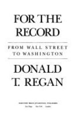 For the record : from Wall Street to Washington