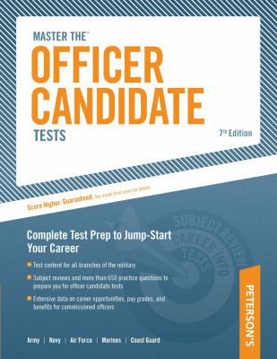 Peterson's Master the officer candidate tests.