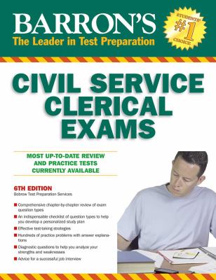 Barron's Civil Service clerical examinations