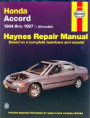 Honda Accord automotive repair manual : models covered, all Honda Accord models 1994 through 1997