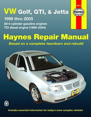 VW Golf, GTI and Jetta automotive repair manual : models covered, VW Golf, GTI and Jetta 1999 through 2005