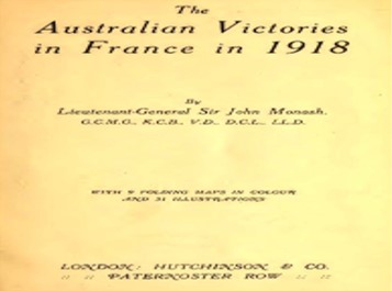 The Australian victories in France in 1918