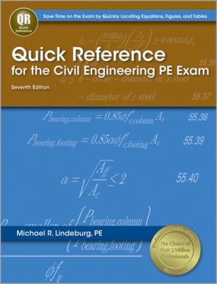 Quick reference for the civil engineering PE exam