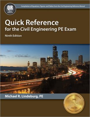 Quick reference for the civil engineering PE exam