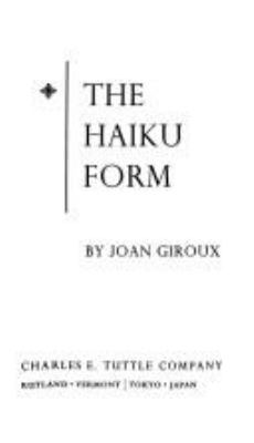 The haiku form.