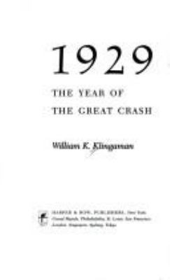 1929 : the year of the great crash