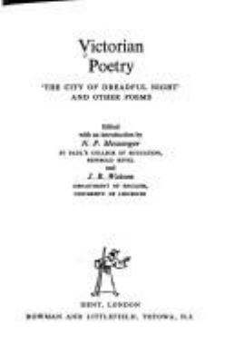 Victorian poetry: The city of dreadful night, and other poems,