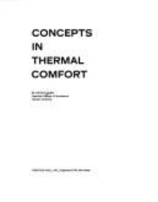 CONCEPTS IN THERMAL COMFORT