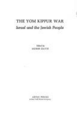 The Yom Kippur War : Israel and the Jewish people