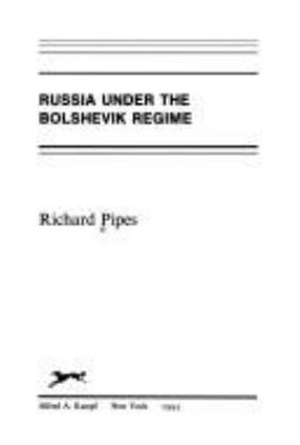 Russia under the Bolshevik regime