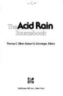 The Acid rain sourcebook