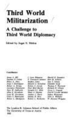 Third world militarization : a challenge to third world diplomacy