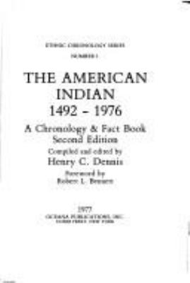 The American Indian, 1492-1976 : a chronology & fact book