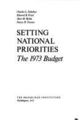 Setting national priorities: the 1972 budget