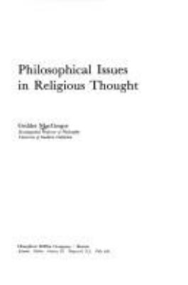 Philosophical issues in religious thought