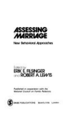 Assessing marriage : new behavioral approaches
