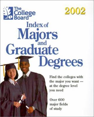 Index of majors and graduate degrees, 2002.